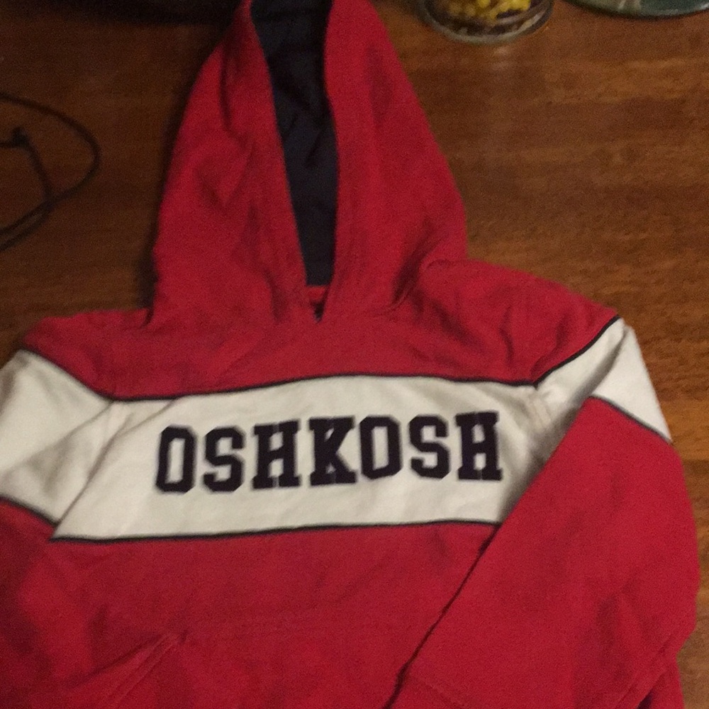 Oshkosh Bgosh 6-A Oshgosh-hoodie red/white/ black